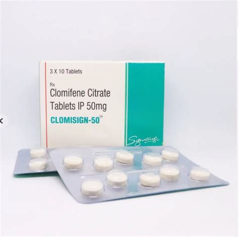 Mg Mg Clomifene Citrate Mg Packaging Size X Dose As