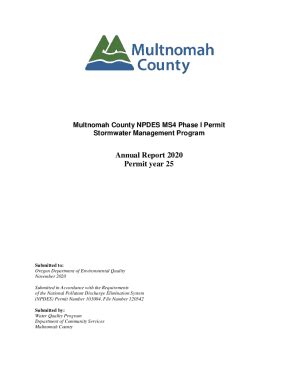 Fillable Online Department Of Environmental Quality Municipal