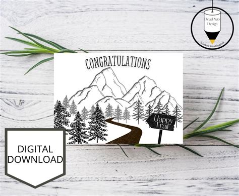 Printable Congratulations Card Congrats Greeting Card Happy Etsy