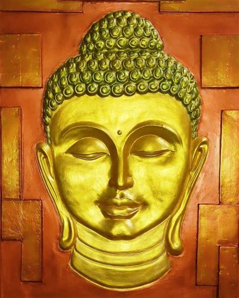 Multicolor Smooth Buddha FRP Wall Murals Size 2 3 Feet Size