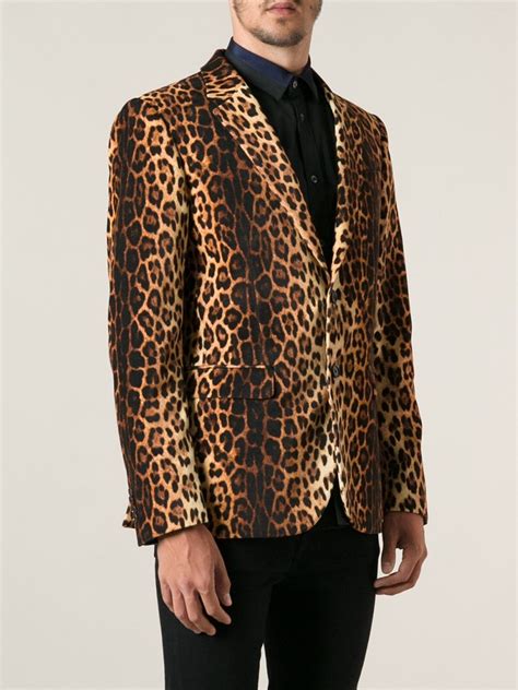 Lyst Moschino Leopard Print Blazer For Men