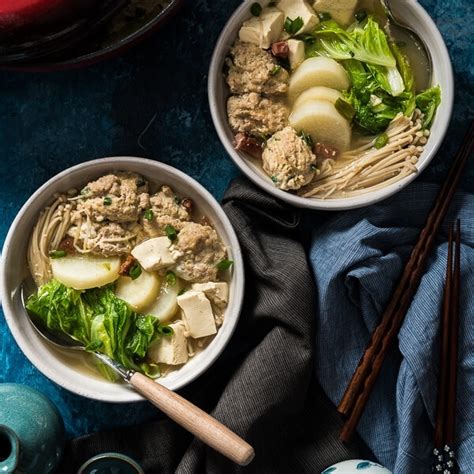 Napa Cabbage Soup with Meatballs - Omnivore's Cookbook