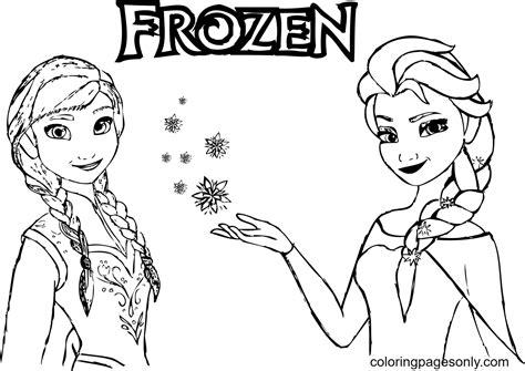 Disney Frozen Anna Coloring Pages