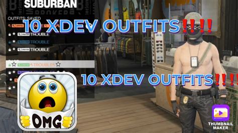 Gta V Online Xdev Outfit Editor Male Modded Outfits