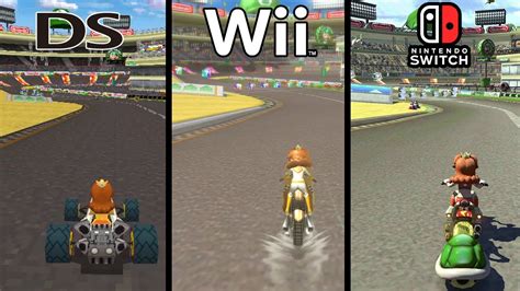 Wii Luigi Circuit Mario Kart Ds Vs Mario Kart Wii Vs Mario Kart 8