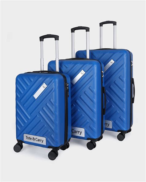 Hard Case 3 Piece Luggage Set in Pearl Blue – Tote&Carry