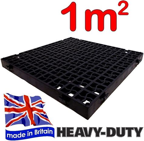 Buy X Black Plastic Paving Driveway Grid Turf Grass Lawn Path Gravel