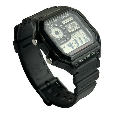 Casio Ae Wh Illuminator Quartz Digital Men S Watch Ebay