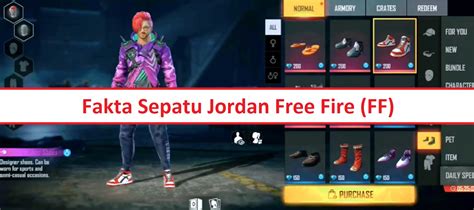 7 Fakta Sepatu Jordan Free Fire FF Esportsku