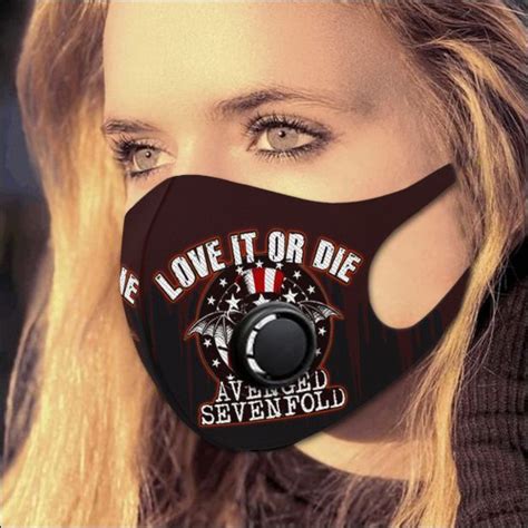 Avenged Sevenfold Filter Activated Carbon Face Mask Dnstyles • Leesilk Shop