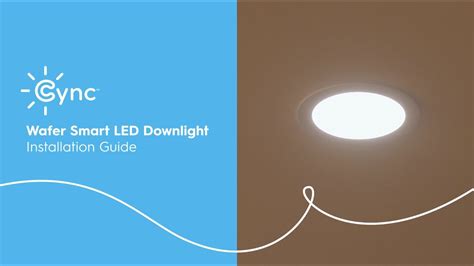 How To Install The Cync Wafer Smart LED Downlight YouTube