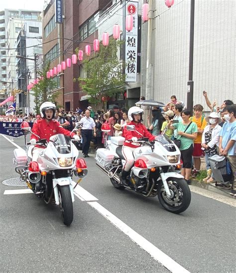 2023下町七夕まつり・かっぱ橋【台東区】警視庁白バイ隊クインスターズ、警視庁音楽隊カラーガード ワンダフルジャパン～素敵な日本で～