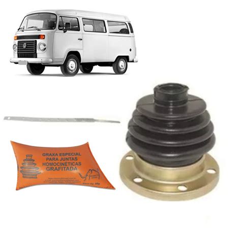 KIT COIFA HOMOCINÉTICA FLANGE LADO RODA E LADO Câmbio VOLKSWAGEN VW