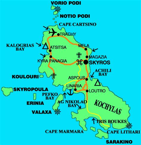 Map of Skyros