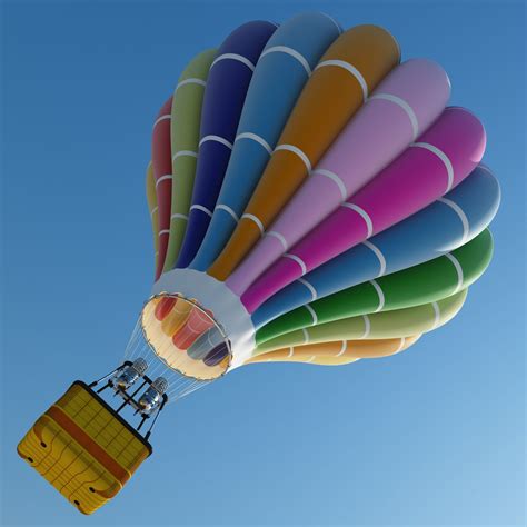 Hot Air Balloon D Model Max Obj Free D