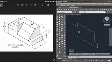 Autocad D Extrude Subtract Komutu Youtube