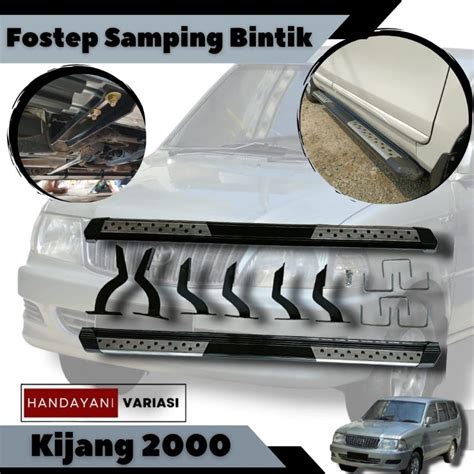 Jual Footstep Injakan Samping Mobil Toyota Kijang 2000 Motif Bintik Dan