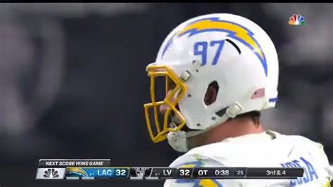 Highlight Brandon Staley Calls Timeout Chargers Go On To Lose In Ot