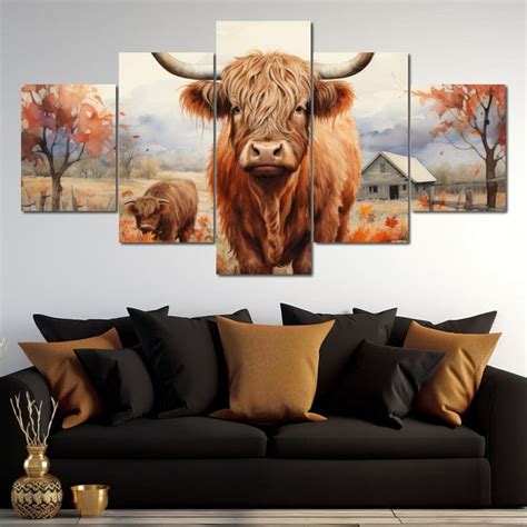 Highland Cow Harvest | NicheCanvas