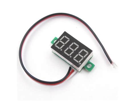 DC 0 30V 3 Wire Voltmeter 3 Digit LED Display Panel Volt Meter Voltage