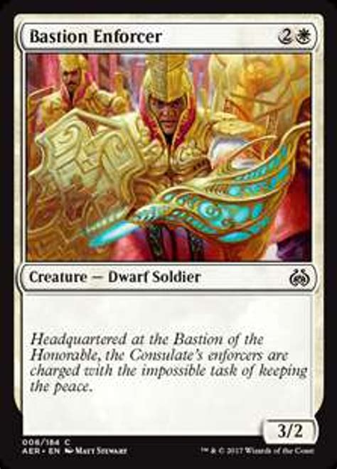 Magic The Gathering Aether Revolt Single Card Common Bastion Enforcer 8