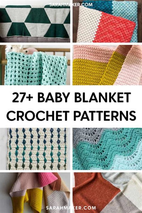 27+ Free (and Easy!) Crochet Baby Blanket Patterns - Sarah Maker