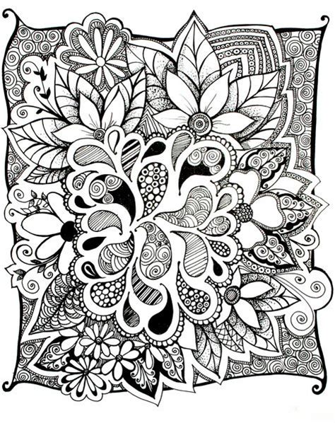 Flower Doodle Art Print by Sandibearskin | Society6 | Doodle art ...