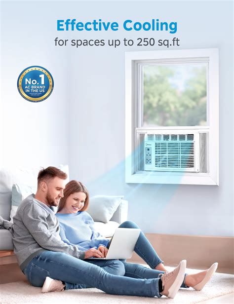 Midea Maw R Cwt Easycool Window Air Conditioner Fan Cools Circulates