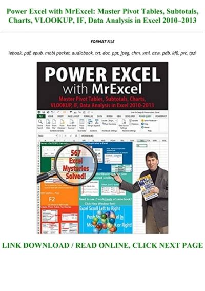 Power Excel With Mrexcel