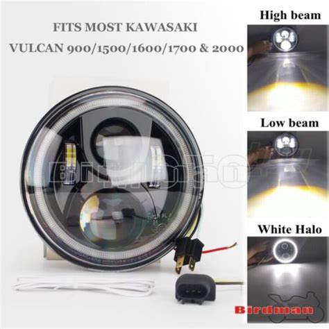 Inch Led Headlight Headlamp Hi Lo Beam Projector Lamp For Kawasaki