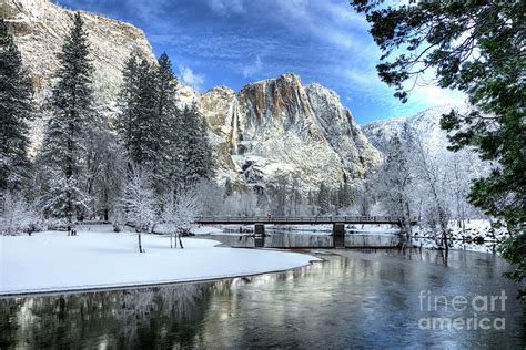 Yosemite Falls Swinging Bridge Yosemite National Park Photograph by ...