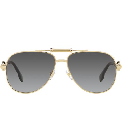 Versace Gold Aviator Sunglasses Optika Zeiss