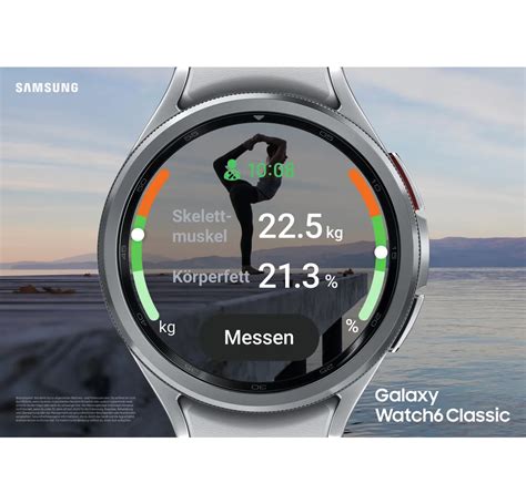 Samsung Galaxy Watch6 Classic LTE Edelstahlgehäuse und Sportband 43mm