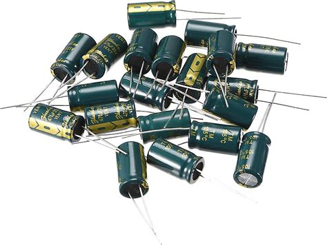 Amazon Uxcell Aluminum Radial Electrolytic Capacitor Low Esr Green