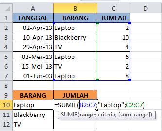 Contoh Penggunaan Rumus Sumif Di Excel Kusnendar Images Hot Sex Picture