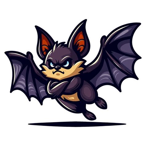 Premium Vector Cartoon Bat Vector Illustration