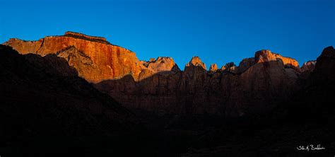 Sunrise Zion National Park Photograph by Stan Baldwin - Fine Art America