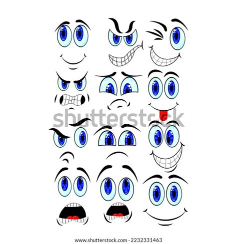 Set Emotions Drawing Vector Illustration Stock Vector (Royalty Free ...