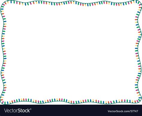 Christmas light border Royalty Free Vector Image