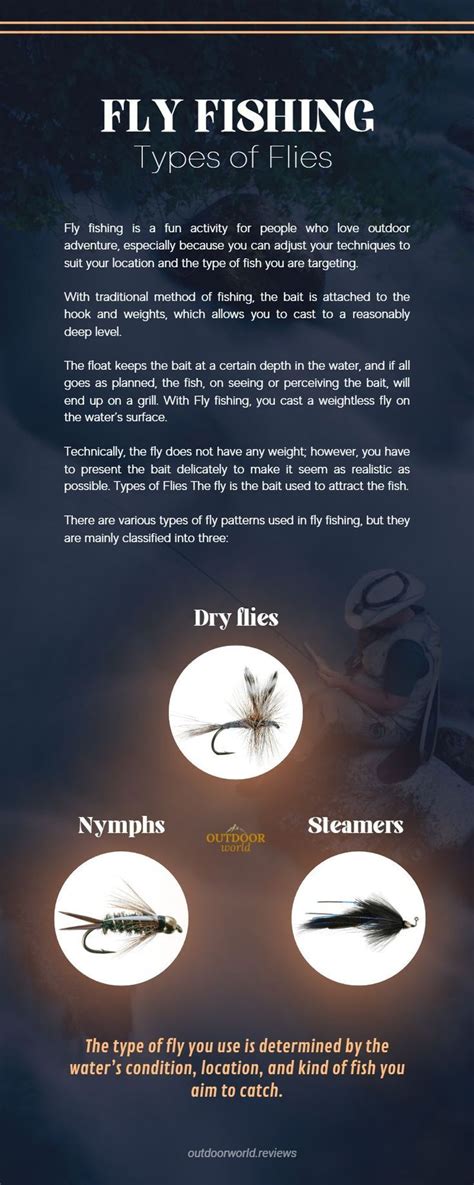 fly fishing types of flies info sheet