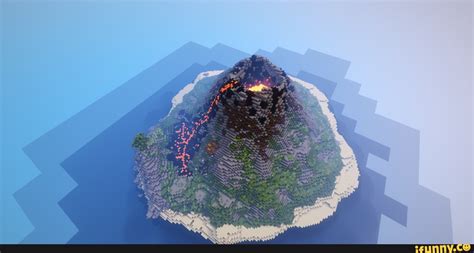 Minecraft Volcano Island