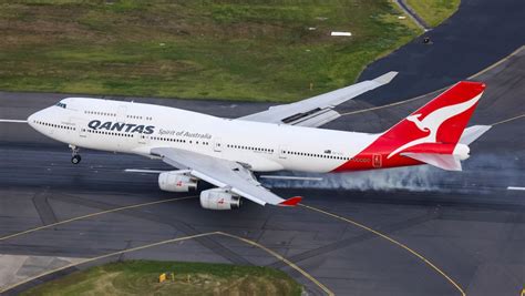 Australian Airline Company Qantas Said Goodbye To The Airplanes Boeing 747 The Last Airplane