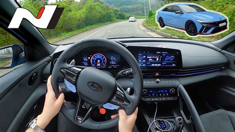 The New Hyundai Elantra N Facelift Dct Pov Test Drive Youtube