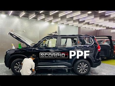 Mahindra Scorpio N PPF Process PPF Is Must For Black Cars ScorpioN