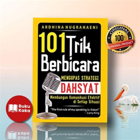 Jual Buku 101 Trik Berbicara Mengupas Strategi Dahsyat Membangun