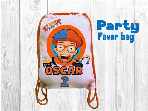 Blippi Party Party Favor Bags Blippi Party Favors Blippi - Etsy