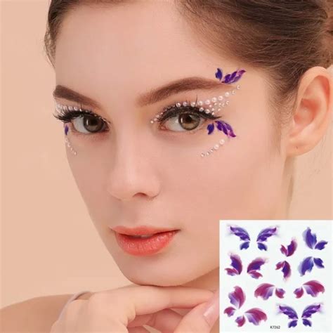 BUTTERFLY TATTOO STICKERS Fake Tattoo Temporary Tattoos Face Tattoo