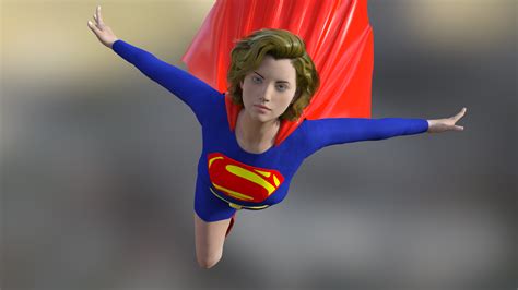 Supergirl flying by Granleon on DeviantArt