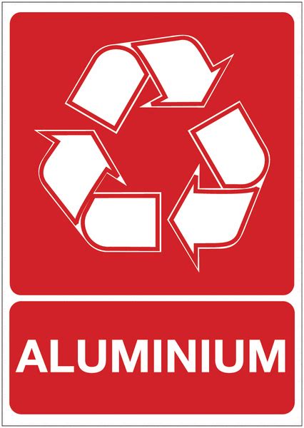 Panneaux Tri sélectif des déchets Aluminium Seton Belgique