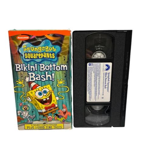 Spongebob Squarepants Bikini Bottom Bash Vhs Nickelodeon Episodes